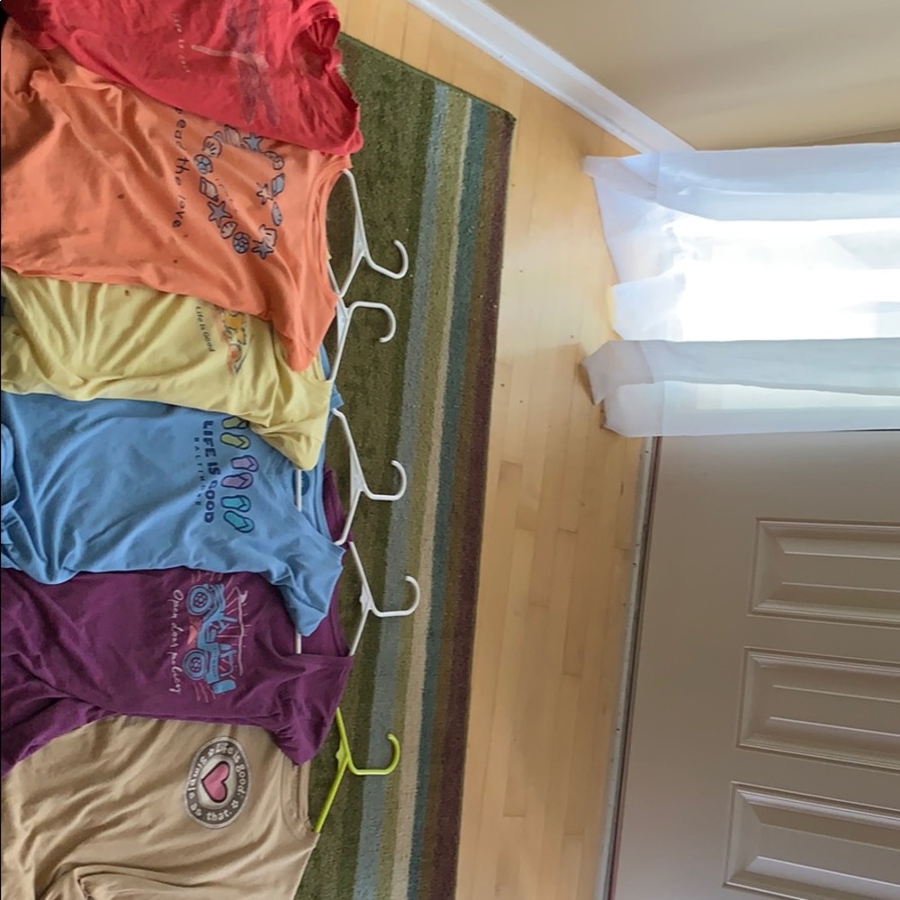 Rainbow set of life is good shirts